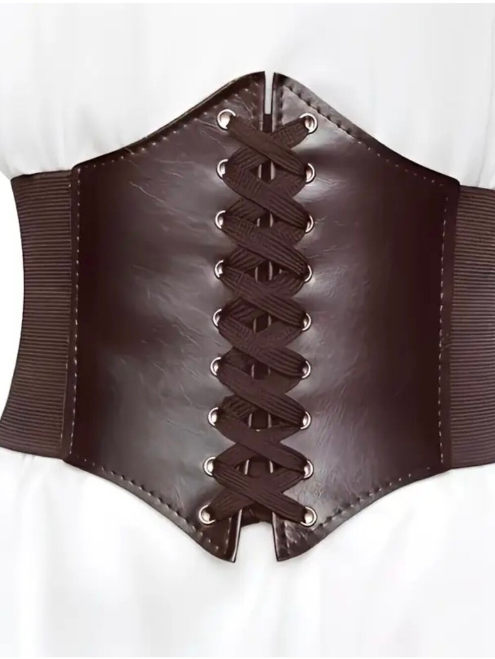 Women's Girdle Belt-Stretch Wide Waist Tie-Up Belt for Cosplay, Renaissance